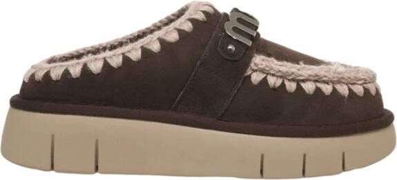 Mou Bruine Sandaal Bounce Platform Schoen