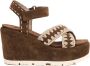 Mou Bruine Sleehak Sandalen voor Vrouwen - Thumbnail 1