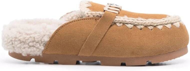 Mou Sandalen Winter Bio Slide in bruin