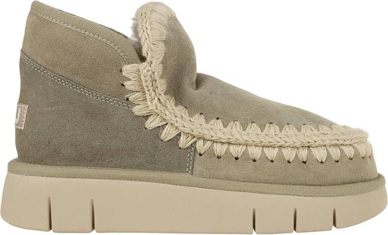 Mou Chique Nude Enkellaarzen voor Vrouwen