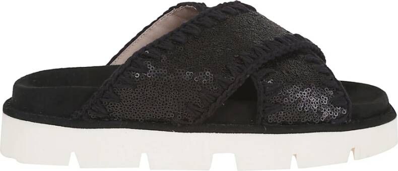 Mou Criss-cross Bio Sandal Plain Microsequins