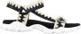 Mou Dames Casual Textiel Sandalen Black Dames - Thumbnail 1