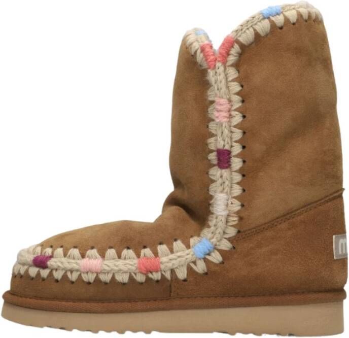Mou Dames Eskimo Enkellaarsjes Brown Dames