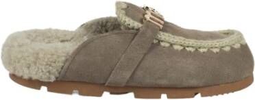 Mou Dames Winter Bio Slide-Logo Klomp Grijs Dames
