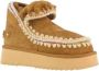 MOU Vachtlaarzen Dames Eskimo 18 Platform Rhinestones Maat: 38 Materiaal: Suède Kleur: Cognac - Thumbnail 3