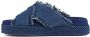 Mou Denim sandaal met kruissteek Blue Dames - Thumbnail 6