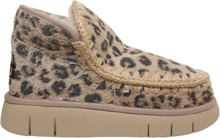 Mou Enkellaarzen met dierenprint voor vrouwen - Foto 2