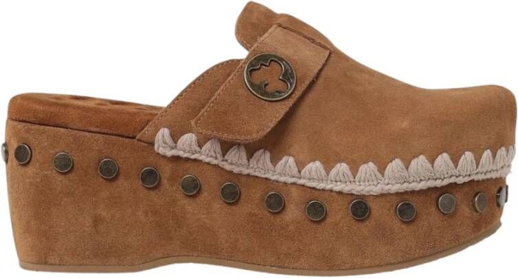 Mou Enkellaarzen met Shearling Sleehak