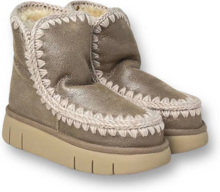 MOU Vachtlaarzen Dames Eskimo 18 Bounce Maat: 39 Materiaal: Suède Kleur: Zilver - Foto 8