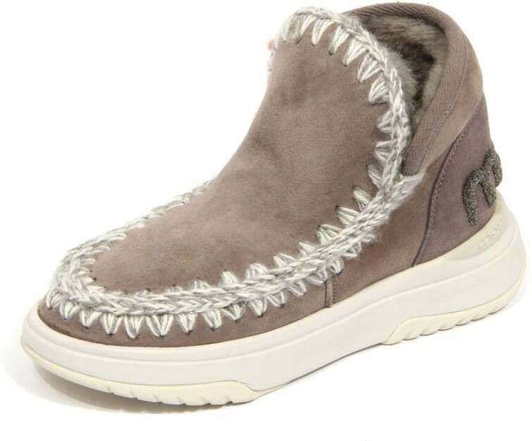 Mou Eskimo Jogger Glitter Logo Grijs Dames