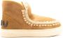 MOU Vachtlaarzen Dames Eskimo Sneaker Bold Glitter Logo Maat: 37 Materiaal: Suède Kleur: Cognac - Thumbnail 2