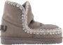 Mou Grijze Glitter Logo Enkellaarzen Gray Dames - Thumbnail 2