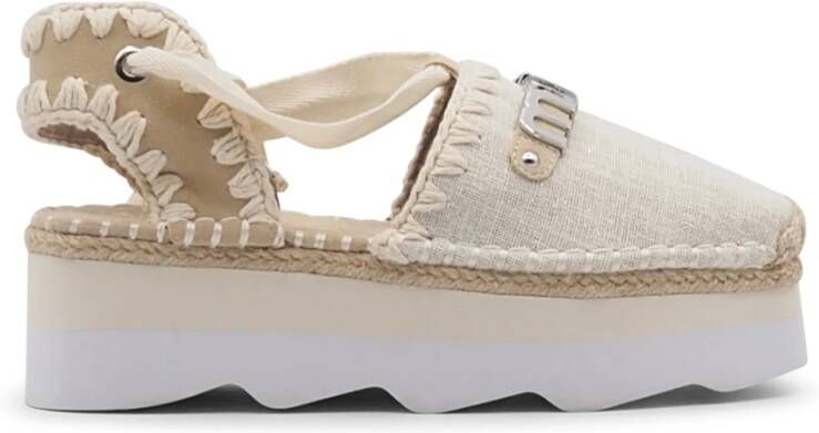 Mou Espadrille sandalen met enkelbandjes