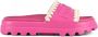 Mou EVA Slide Sandaal Fuchsia Gehaakt Pink Dames - Thumbnail 1