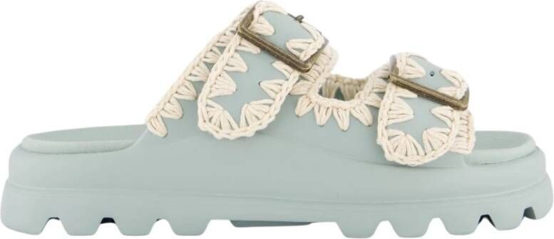 Mou Eva Slide Two-Buckle Sandal