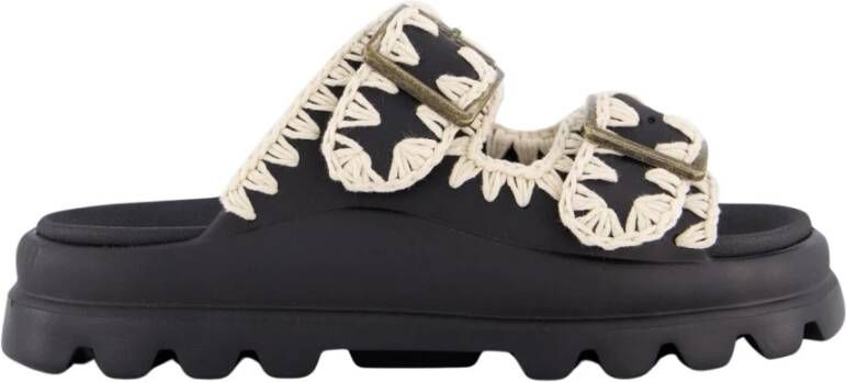 Mou Eva Slide Two-Buckle Sandal