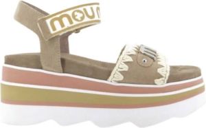 Mou Flat Sandals Beige Dames