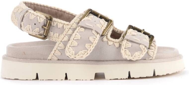 Mou Flat Sandals Grijs Dames