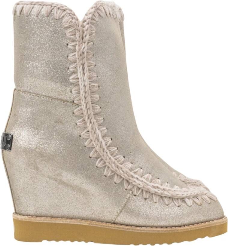 Mou Franse Teen Wig Korte Steen Metallic Laars - Foto 2