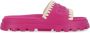 Mou Fuchsia Sandalen met Reliëf Logo Pink Dames - Thumbnail 1