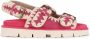 Mou Fuchsia Suede Bio Buckle Sandal - Thumbnail 1