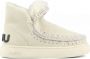 MOU Enkellaarsjes Dames Pantoffels Damesschoenen Leer Eskimo snkr bold Gebroken wit - Thumbnail 3