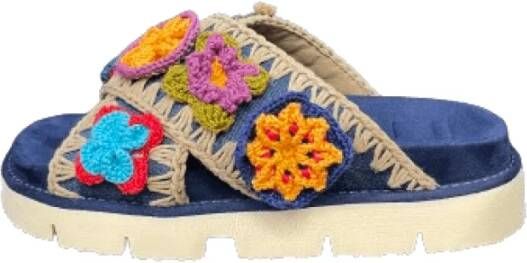 Mou Gehaakte Kruisband Sandalen Multicolor Dames