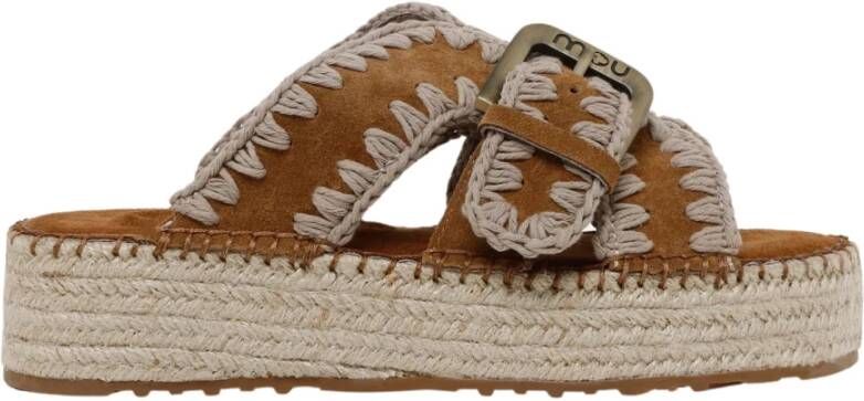 Mou Geweven Platform Sandalen