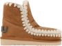 MOU Vachtlaarzen Dames Eskimo 18 Glitter Logo Maat: 41 Materiaal: Suède Kleur: Cognac - Thumbnail 3