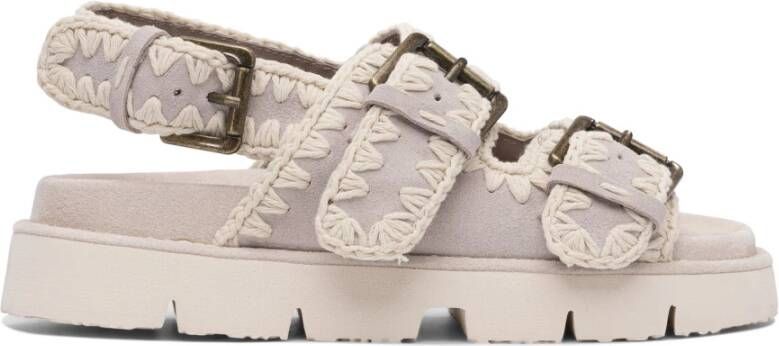 MOU Dames New Bio 02 Maat: 39 Materiaal: Suède Kleur: Taupe - Foto 3