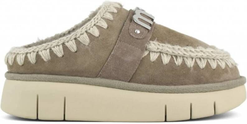 MOU Instappers Dames Bounce Clog Maat: 40 Materiaal: Suède Kleur: Beige - Foto 5