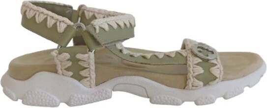 Mou Dames Casual Textiel Sandalen Black Dames