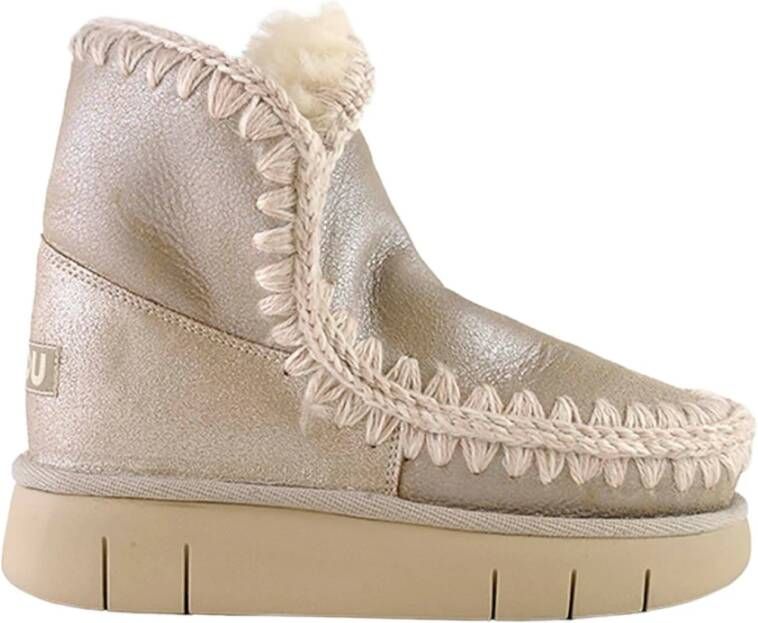 MOU Vachtlaarzen Dames Eskimo 18 Bounce Maat: 39 Materiaal: Suède Kleur: Zilver - Foto 9