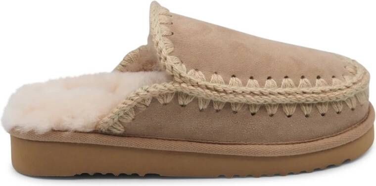 Mou Handgemaakte Eskimo Slipper Klomp Kameel