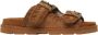 Mou Bruine Leren Sandalen met Verstelbare Banden Brown Dames - Thumbnail 15