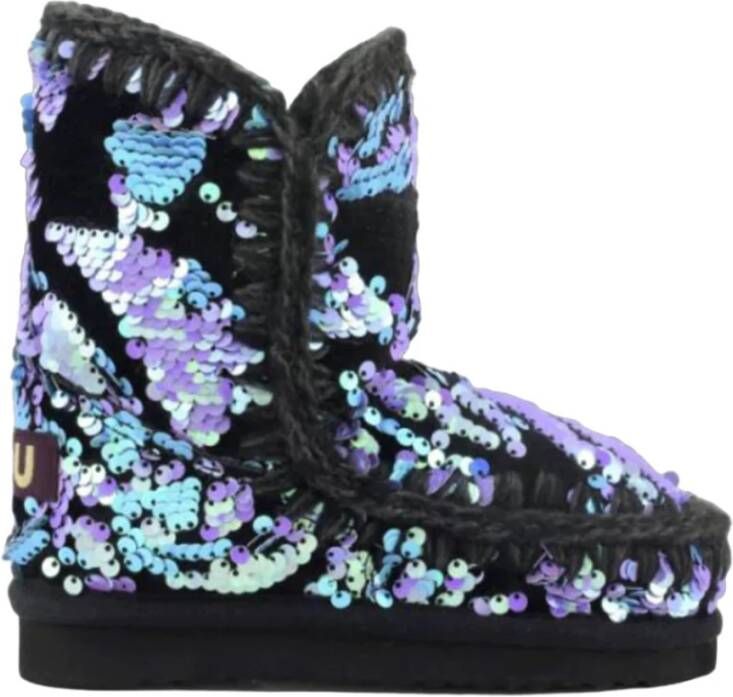 Mou Dames Schoenen Enkellaarzen Zwart Aw23 Black Dames