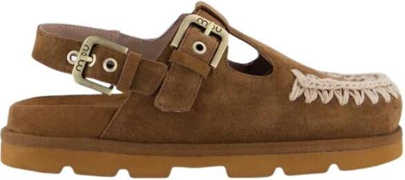 Mou Lage Bio Sandaal in Nutbrown