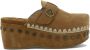 Mou 611001A Sabot Klomp Plain Vrouwen Brown Dames - Thumbnail 6