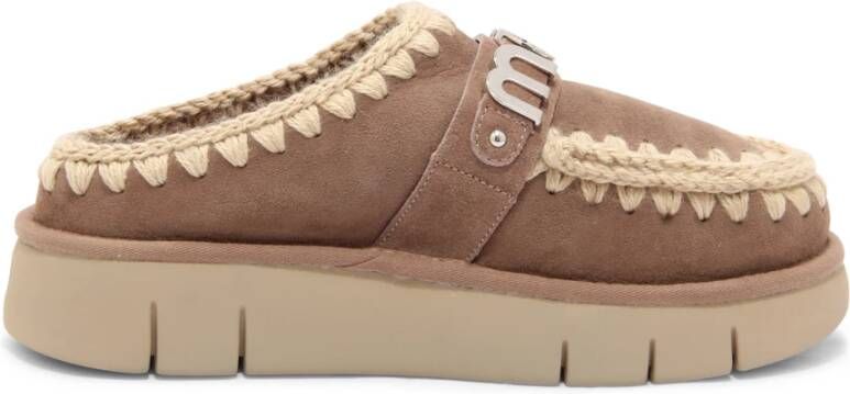 Mou Metal Logo Bounce Clog Slippers