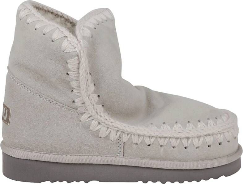 MOU Vachtlaarzen Dames Eskimo 18 Glitter Logo Maat: 37 Materiaal: Suède Kleur: Zilver - Foto 2