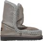 Mou Metallic Gebreide Rand Enkellaarzen - Thumbnail 1