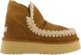 MOU Vachtlaarzen Dames Mini Eskimo Platform Boot Maat: 40 Materiaal: Suède Kleur: Cognac - Thumbnail 3