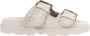Mou Monochromatische Sandaal met Gehaakte Details Beige Dames - Thumbnail 1