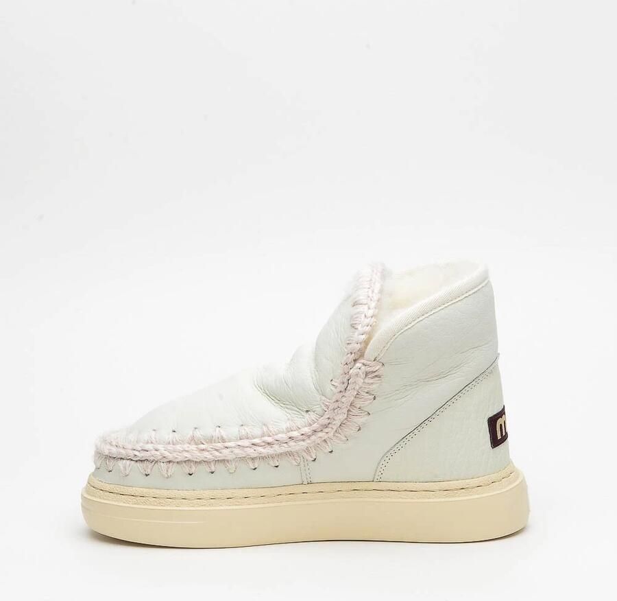 Mou Bold Sneakerlaars van Omgekeerd Schapenleer en Leer