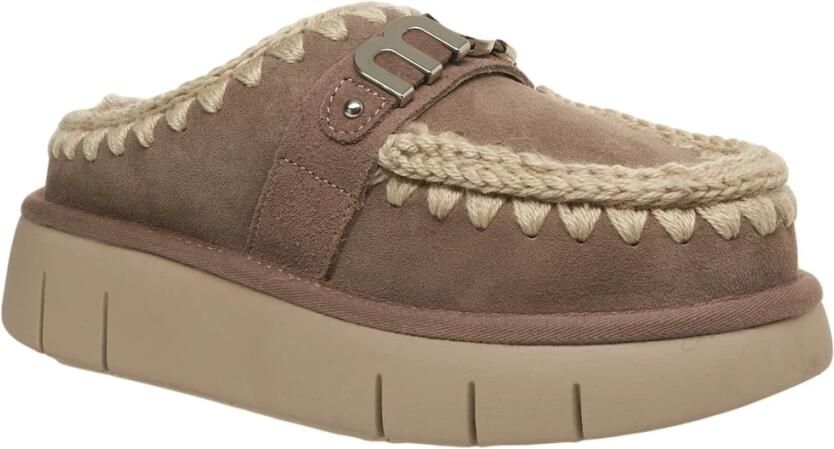 Mou Beige Slip-On Clog Bounce Schoenen