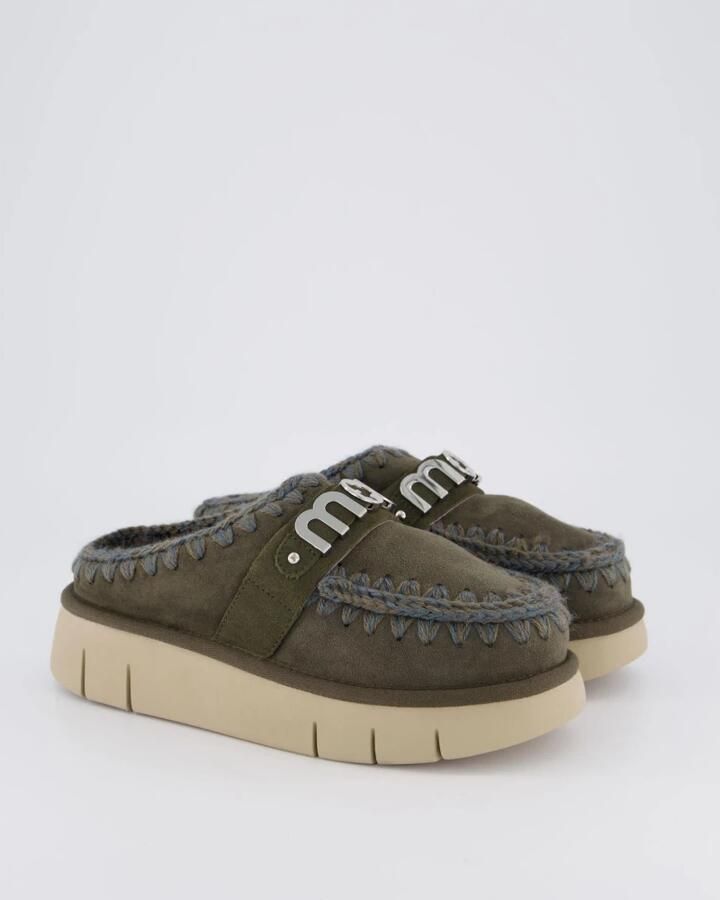 MOU Dames Bounce Clog Black Olive - Foto 4