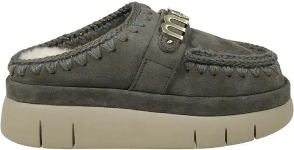 Mou Grijze Olifant Pantoffels met Bounce Logo