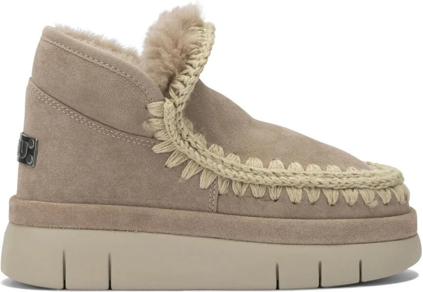 Mou Dames Schoenen Enkellaarsjes Beige Aw25 - Foto 2