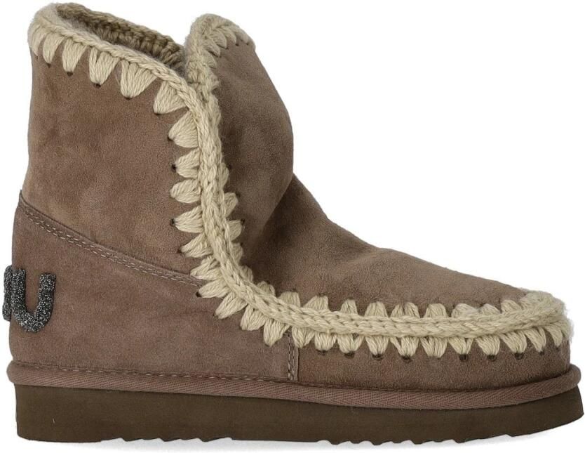 MOU Vachtlaarzen Dames Eskimo 18 Glitter Logo Maat: 39 Materiaal: Suède Kleur: Grijs - Foto 6