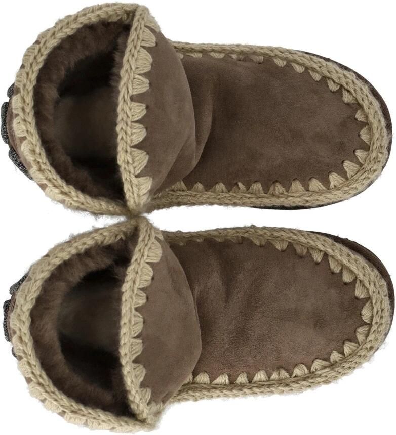 MOU Vachtlaarzen Dames Eskimo 18 Glitter Logo Maat: 39 Materiaal: Suède Kleur: Grijs - Foto 5